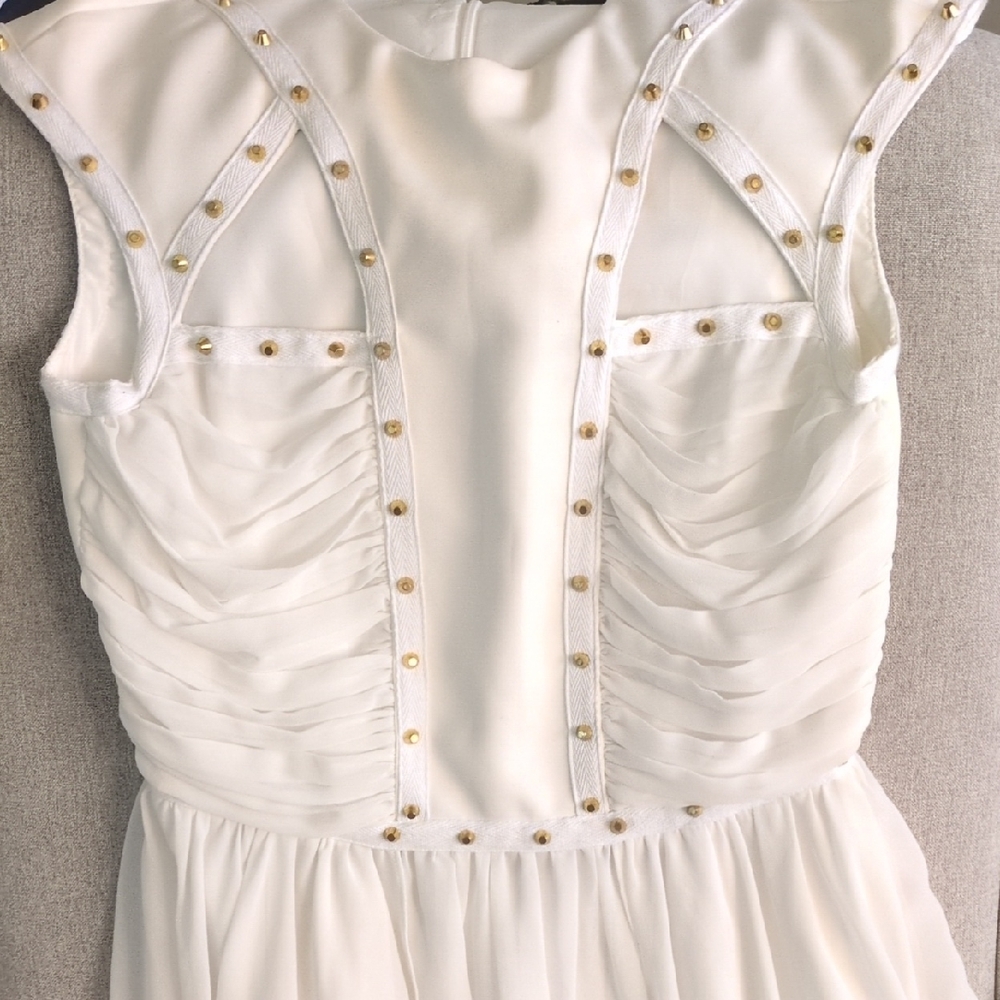 Marciano WhiteDress with Gold Accents